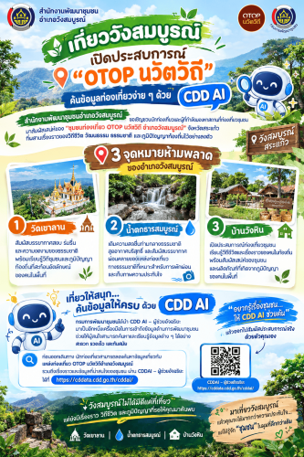 ✨สพอ.วังสมบูรณ์  ขอเชิญชวนนักท่องเที่ยวและผู้ที่กำลังมองหาสถานที่ท่องเที่ยวชุมชน มาสัมผัสเสน่ห์ของ “ชุมชนท่องเที่ยว OTOP นวัตวิถี อำเภอวังสมบูรณ์” จังหวัดสระแก้ว ที่ผสานเรื่องราวของวิถีชีวิต วัฒนธรรม ธรรมชาติ และภูมิปัญญาท้องถิ่นไว้อย่างลงตัว
